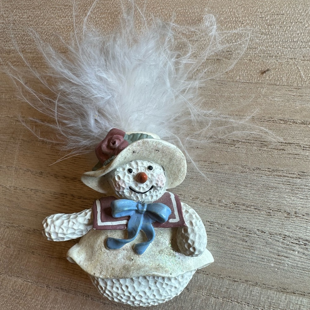 Vintage Snowman Pin